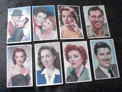 USA sztárok Clark Gable, Robert Taylor, Myrna Loy, Deborah Kerr stb. KWATTA reklámokon