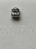 Eredeti Pandora Moments charm * ALE S925 ezüst és 14k - os arany * masnis táska charm