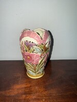 Zsolnay rokokó sorozat, áttört váza ~12.5 cm
