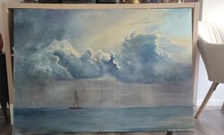 Festmény - Felhők - Péter Beatrix 90*130 cm