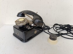 Antik telefon CB 24 távbeszélő készülék asztali tárcsás CB 35 kézibeszélővel 1930-as évek 574 3172
