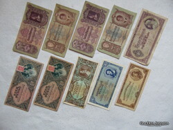 10 darab pengő bankjegy LOT ! Tartásfok F - VF 02