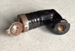 FEKETE SZÍNŰ KERÁMIA PIPA FEJ FÉM SZERELÉKKEL  7 CM