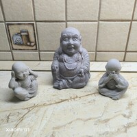 Buddha szobor + 2 kicsi szerzetes szobor eladó!