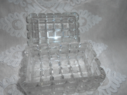 Hollóházi cut lead crystal box - Perfect condition