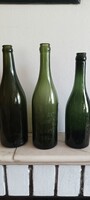 Régi sörös üvegek Dréher Antal,0,55l.St Stephans bier 0,45l,Polgári serfőző 0,7 l