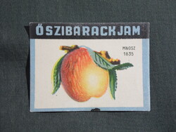Conserving Jar Label, Hungarian Conservatory, Peach Jam