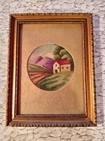 Vintage gobelin tájkép