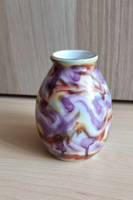 Zsolnay porcelán váza márványos máz díszítéssel