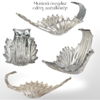 Muránói üveg kínáló