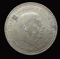 Spanyol 1 peseta 1965 (P75)
