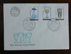 FDC 1980. Bélyegnap (53.) sor - Régi magyar üvegművészet - üvegtárgyak a XIX.sz-ból