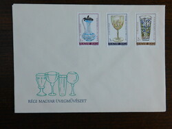 FDC 1980. Bélyegnap (53.) sor - Régi magyar üvegművészet - magyar üvegtárgyak a XIX.sz-ból