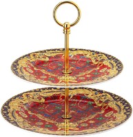 VERSACE luxus Barocco Holiday 2 emeletes kínáló – Rosenthal Porcelán