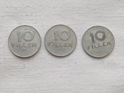 Pénzérme 012 - Magyar Népköztársaság 10 Fillér BP. 1969 egyben alumínium