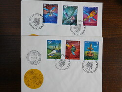 FDC pár 1977. A Szputnyiktól a Vikingig sor 2 borítékon