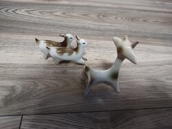 Zsolnay porcelán kecskék, kecskegidák