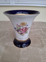Váza, gyönyörű virágmintás Royal Dux porcelán, hibátlan!