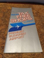 Retro malév dollárboltos árjegyzék prospektus St. Moritz Chivas Givenchy szocreál