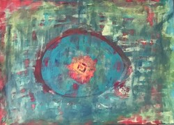 Between Spheres  50cmx70cm abstract vászonkép