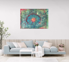 Between Spheres - 50cm x 70cm abstract vászonkép