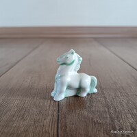 Antik Herendi porcelán mini paripa, ló