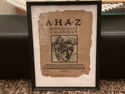 Rippl Rónai József ( 1861 - 1927 ) eredeti  litográfiája A Ház , Művészeti Folyóirat mellékletekén