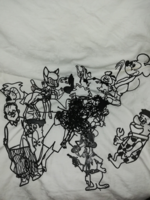 Retro rajzfil mesefigurák, műanyag falidísz gyűjtemény     M