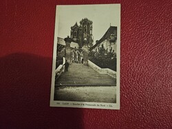 Laon,lépcső sor Franciaország képeslap