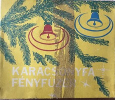 Régi, retro ,Karácsonyfadísz égősor eredeti dobozában
