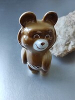 Szovjet ritka Porcelán 1980 Moszkvai Olimpiai Misa maci