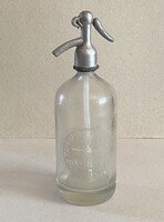 PATA GYÖRGY ÉS TÁRSA MISKE SZIKVÍZGYÁR NAGY SZÓDÁSÜVEG SZIFON 32 CM