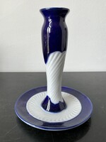 Zsolnay pompaodur porcelán gyertyatartó 14cm.