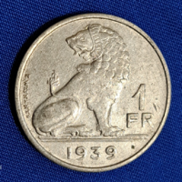 1939. Belgium III. Leopold 1 Frank (375)