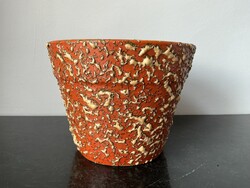 Tófej kerámia kaspó 15x19cm.