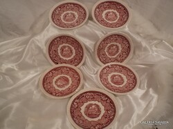 ANGOL - ALKUKÉPES - 1890 - 1910 - TÁNYÉR - MASON'S VISTA PINK - FAJANSZ - 15 cm -  HIBÁTLAN