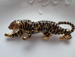 Vintage tigris bross kitűző