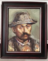 CSIKÓS ANDRÁS - Paraszt portré  40x30 cm