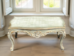 Antik stílusú vintage festett patinázott dohányzóasztal