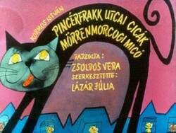 Nagyon ritka diafilm:   Pincérfrakk utcai cicák   25.