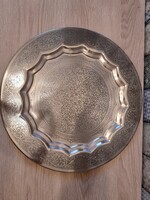 Fém tálca orientális növényi ornamentikával