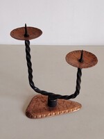 Kovácsoltvas gyertyatartó  designer:Hegyi iparművész  ALKUDHATÓ