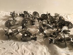 GYERTYACSIPESZ - HAL - 24 db - ALKUKÉPES - RÉGI - 5 x 3  cm - OSZTRÁK - HIBÁTLAN