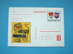 Díjjegyes levelezőlap (M2/2) - 1985. 125 éves a Kassa-Miskolc vasútvonal
