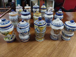 Régi patika tégely 39 db egyben eladó