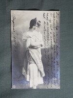 Postcard, Sári Fedák actress, Strelisky edition Bp. 1905