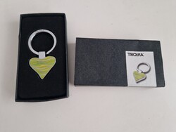 Anna Rieck design "Wavy heart" kulcstartó, 6,5cm hosszú, eredeti dobozában