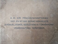 1937 A FÉMJELZÉSRŐL SZÓLÓ TÖRVÉNYCIKK