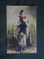 Postcard, Sári Fedák actress, János vitéz, Strelisky edition Bp. 1905