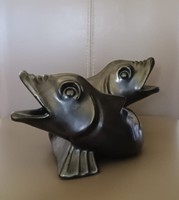 Gorka Géza nagyméretű Art Deco halas hamutál